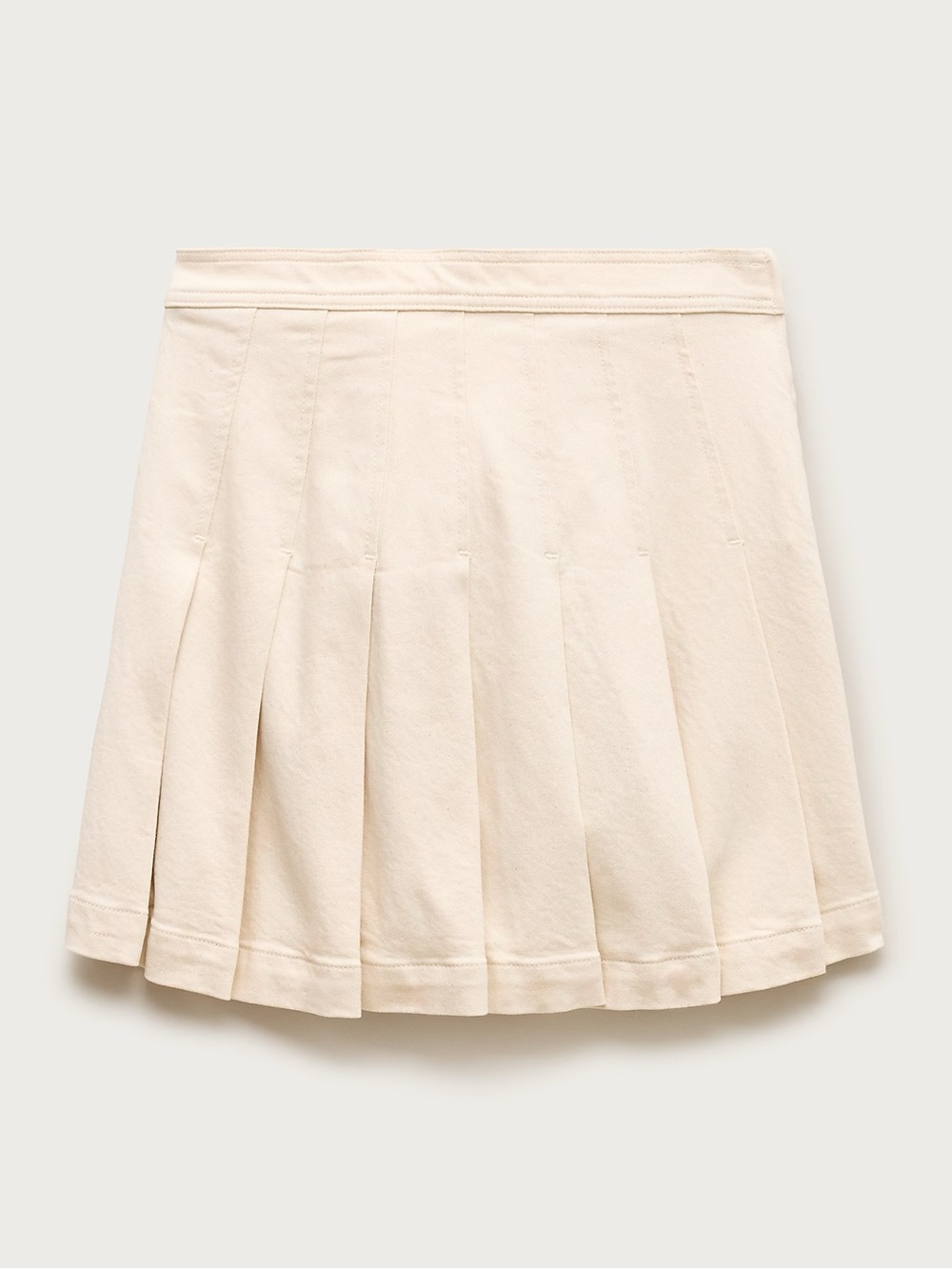 J. Crew Cream Pleated Mini Skirt - Picture 3 of 5